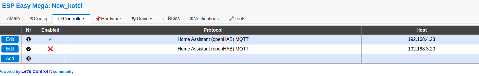 Два MQTT сервера